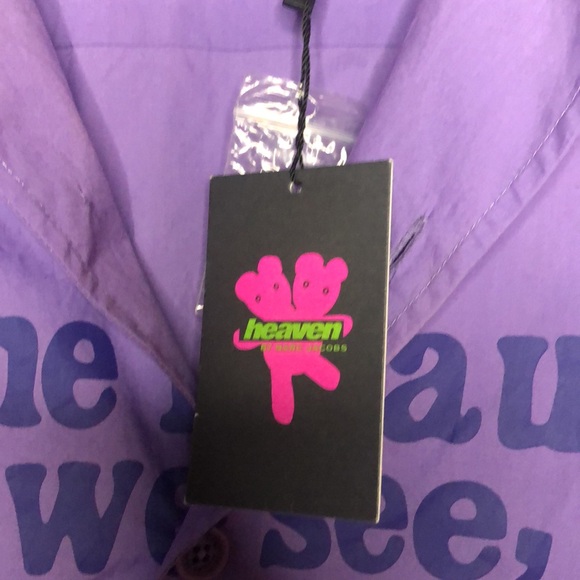 HEAVEN BY MARC JACOBS Men’s purple button down shirt. Size L. - Picture 15 of 15